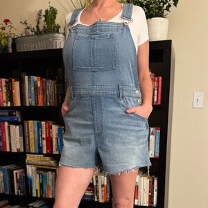 Express Brand Denim Short Overalls - NWOT